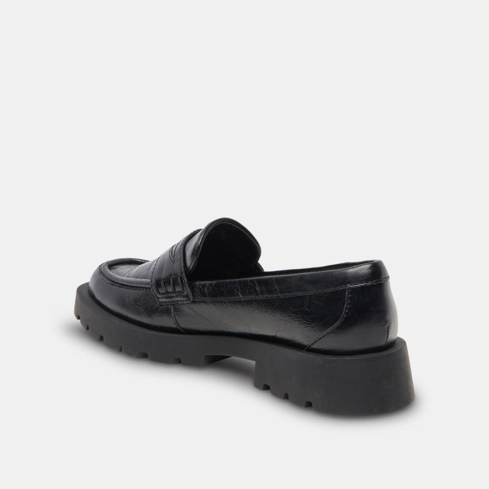 Dolce Vita Elias Flats Onyx Crinkle Patent