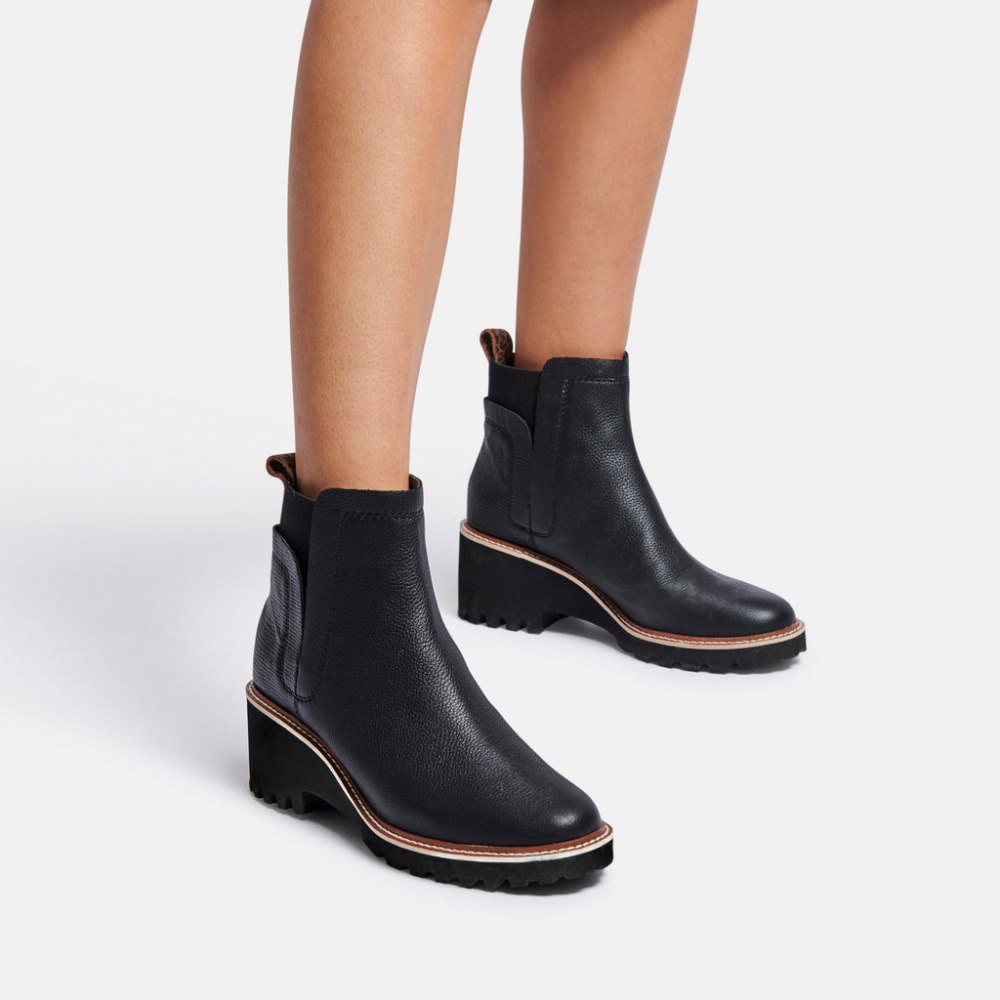 Dolce Vita Huey H2o Boots Black Leather
