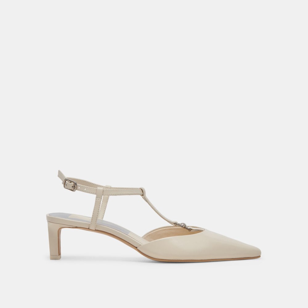 Dolce Vita Lavon Heels Ivory Leather