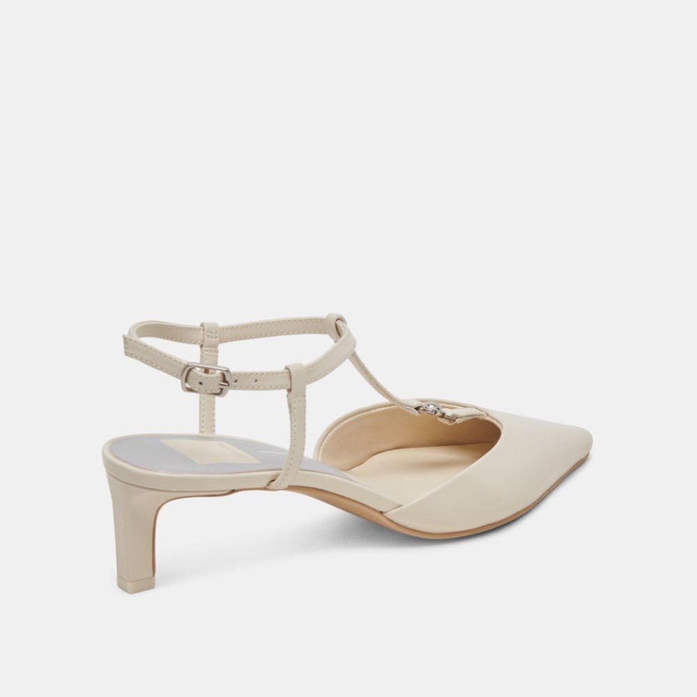 Dolce Vita Lavon Heels Ivory Leather