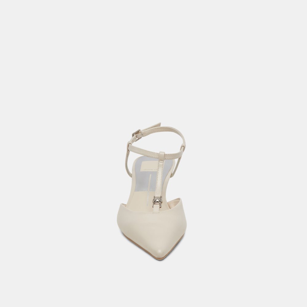 Dolce Vita Lavon Heels Ivory Leather