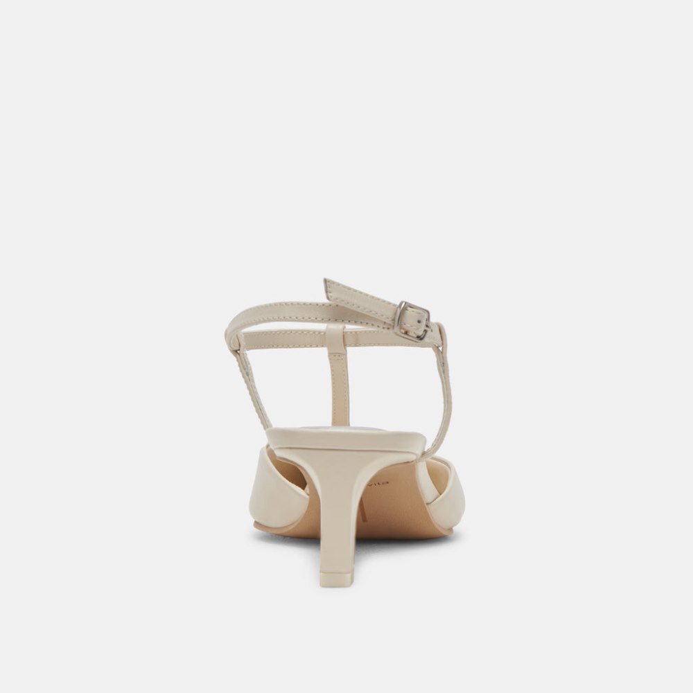 Dolce Vita Lavon Heels Ivory Leather