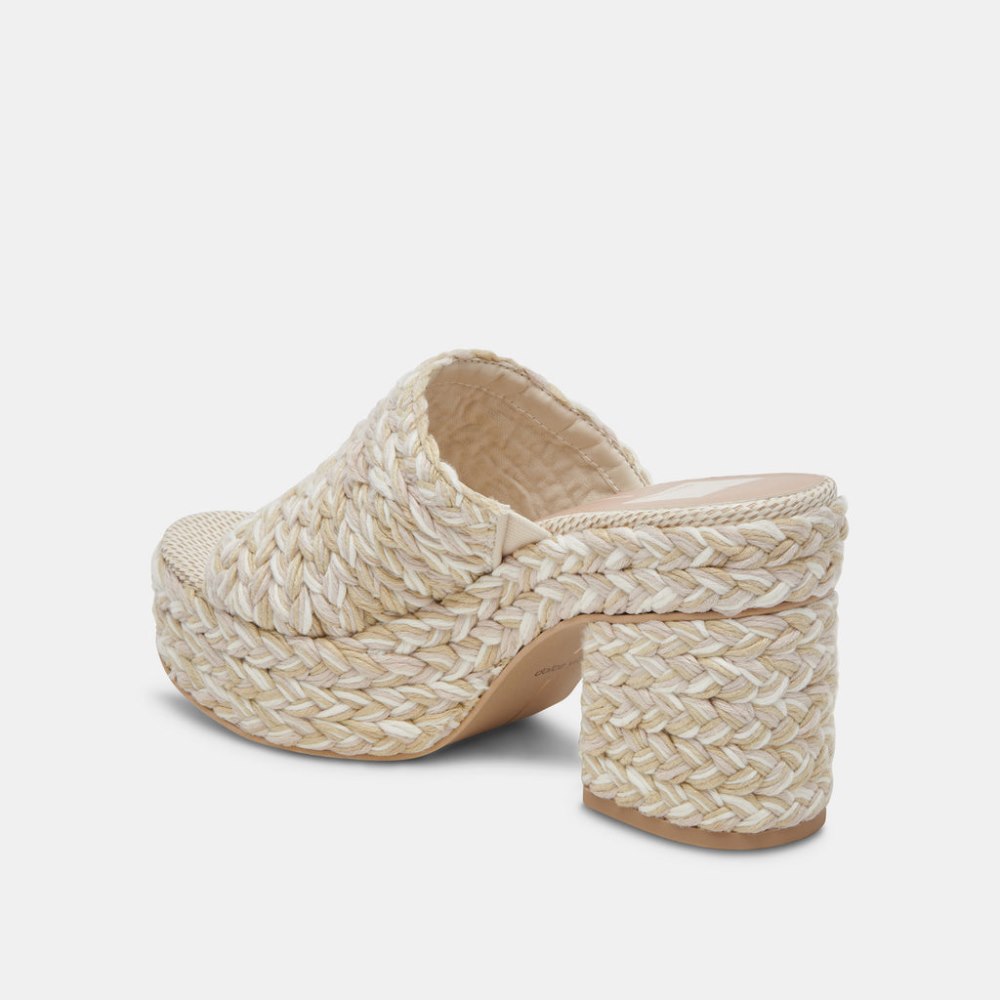 Dolce Vita Lady Heels Ivory Multi Woven