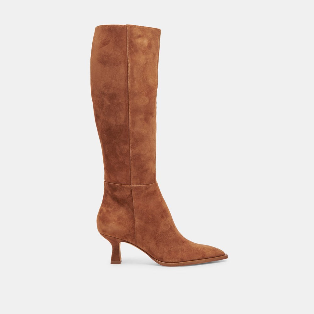 Dolce Vita Auggie Boots Brown Suede