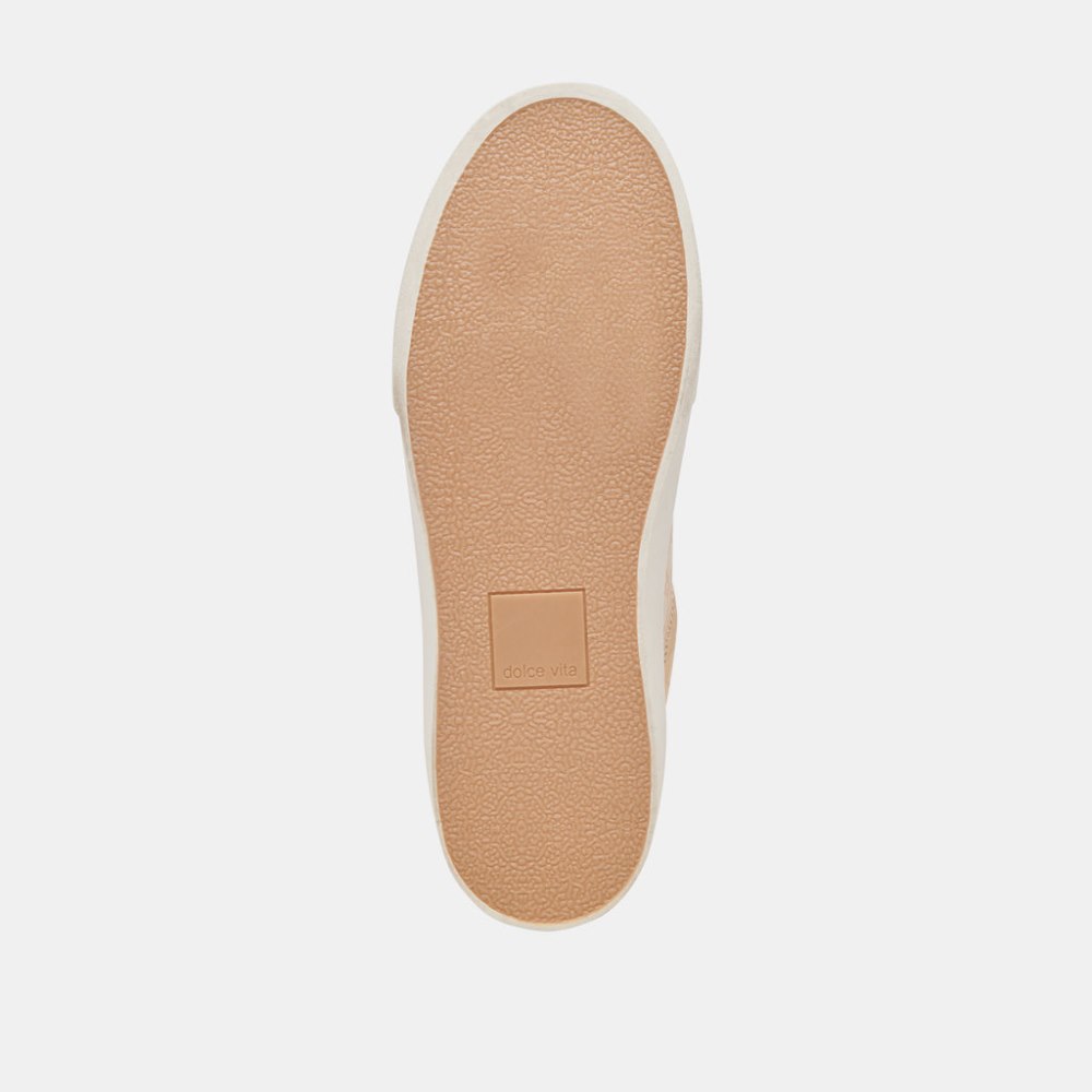 Dolce Vita Zayn 360 Sneakers Gold Distressed Leather
