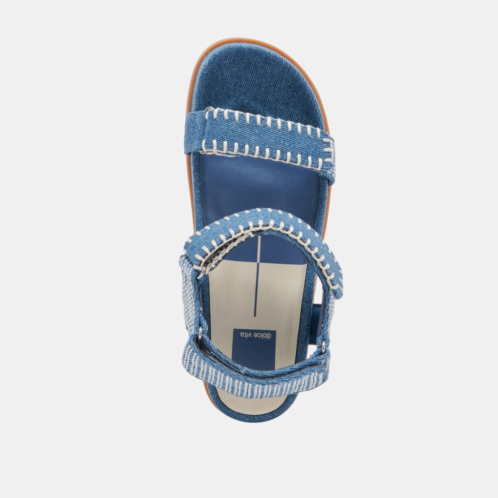 Dolce Vita Senora Sandals Blue Multi Denim