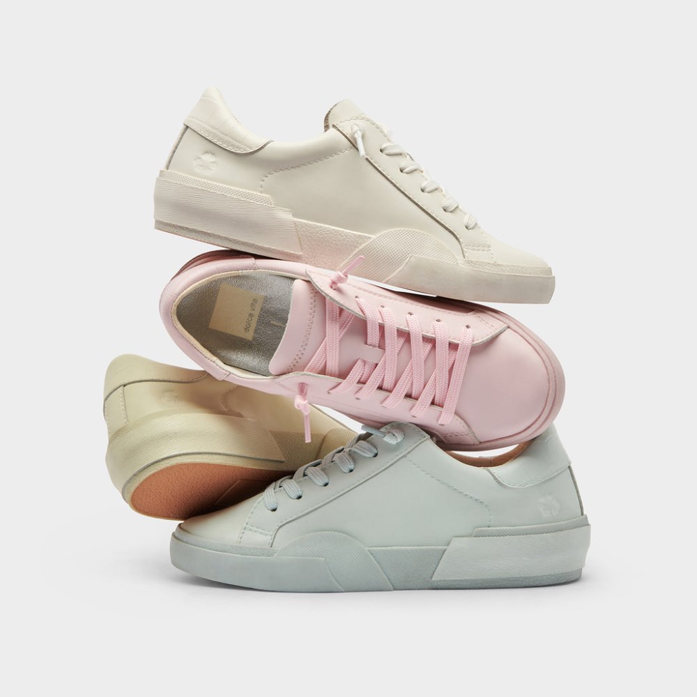 Dolce Vita Zina 360 Sneakers White Recycled Leather