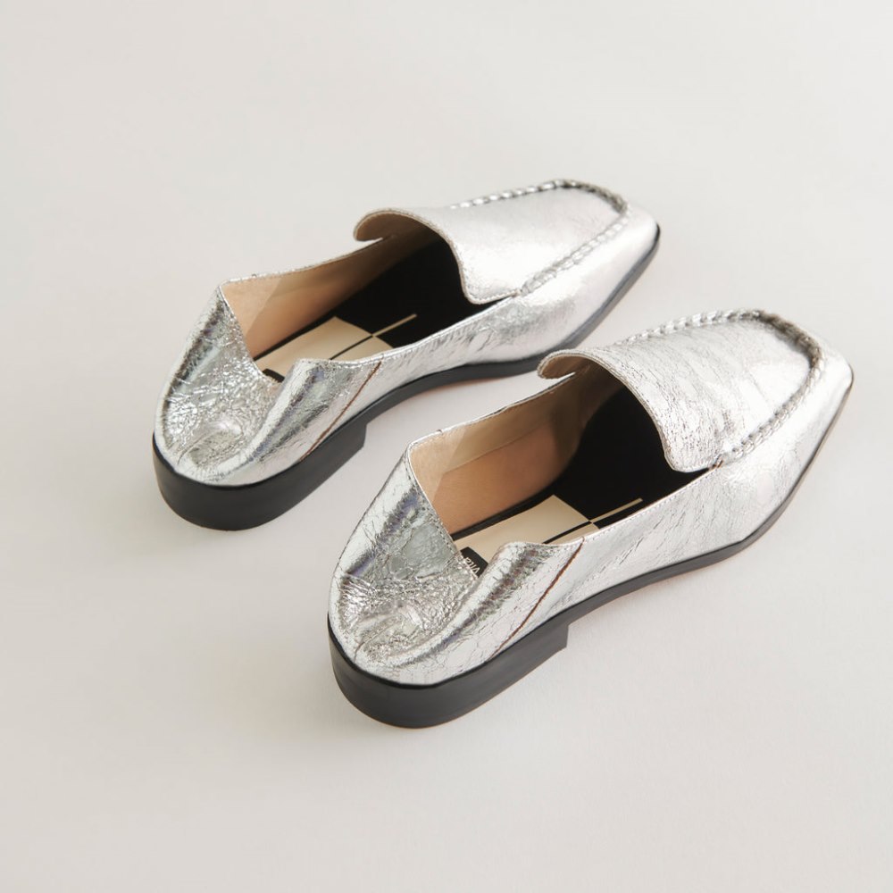 Dolce Vita Beny Flats Silver Distressed Leather