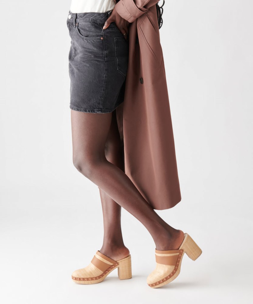 Dolce Vita Carmac Heels Lt Natural Raffia