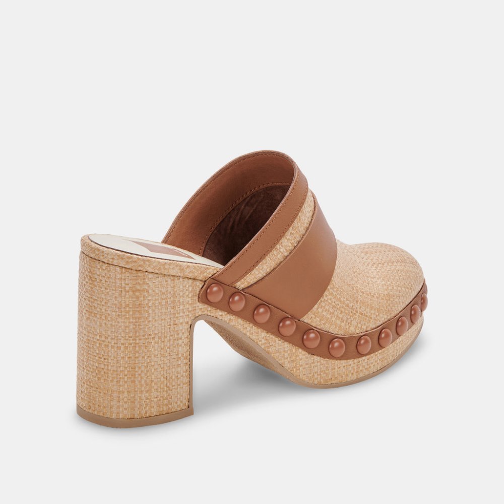 Dolce Vita Carmac Heels Lt Natural Raffia