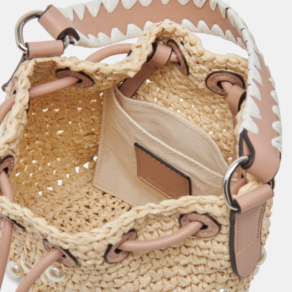Dolce Vita Lolly Handbag Natural Pearl Raffia