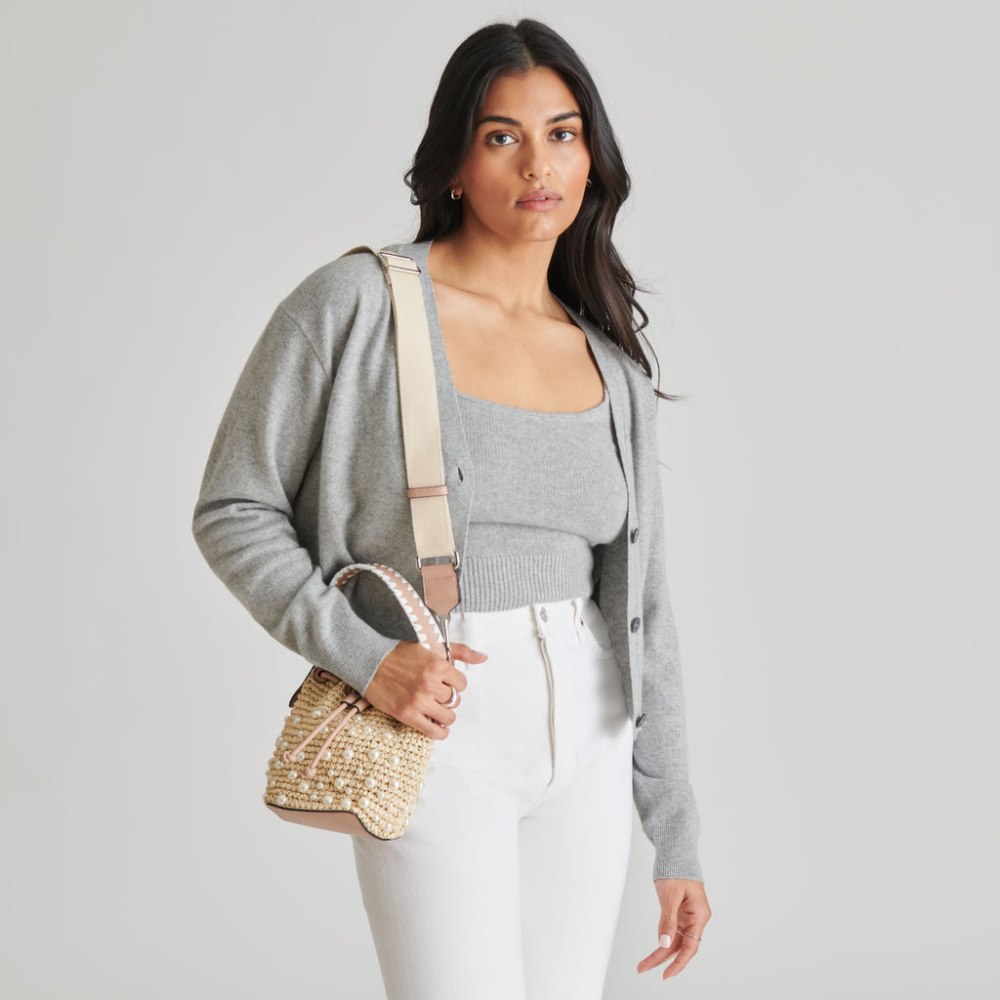 Dolce Vita Lolly Handbag Natural Pearl Raffia