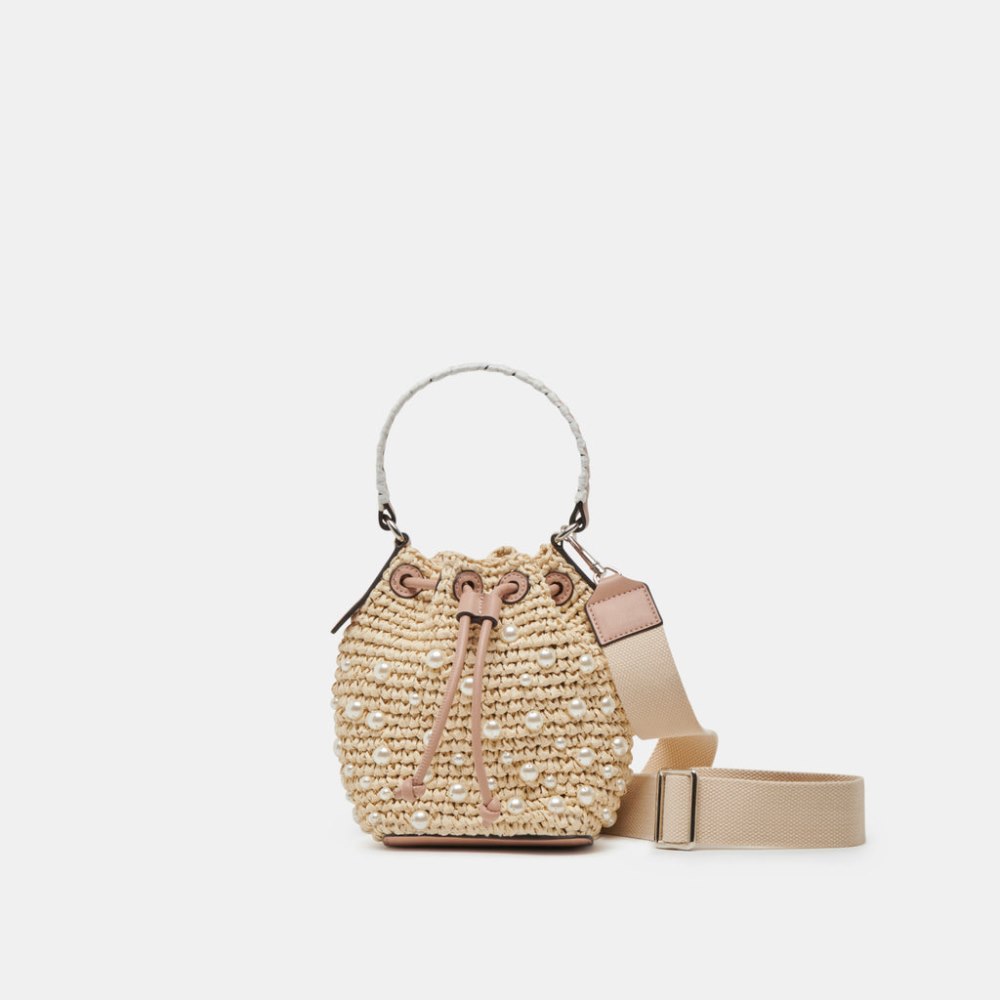 Dolce Vita Lolly Handbag Natural Pearl Raffia