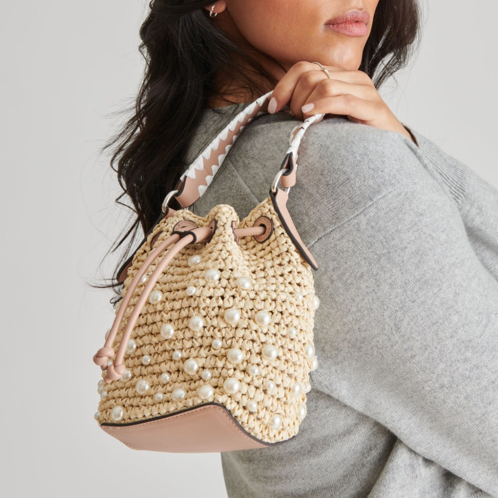 Dolce Vita Lolly Handbag Natural Pearl Raffia