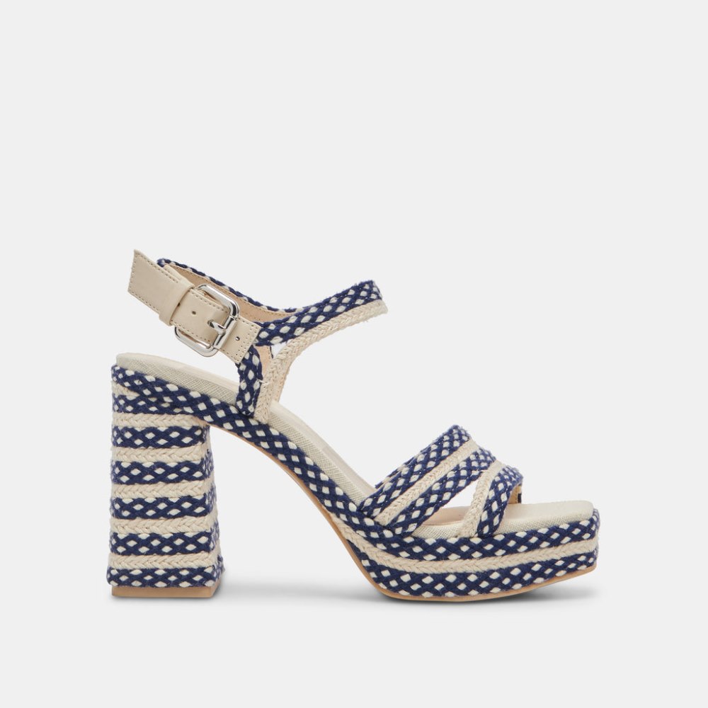 Dolce Vita Arnela Heels Navy Multi Woven
