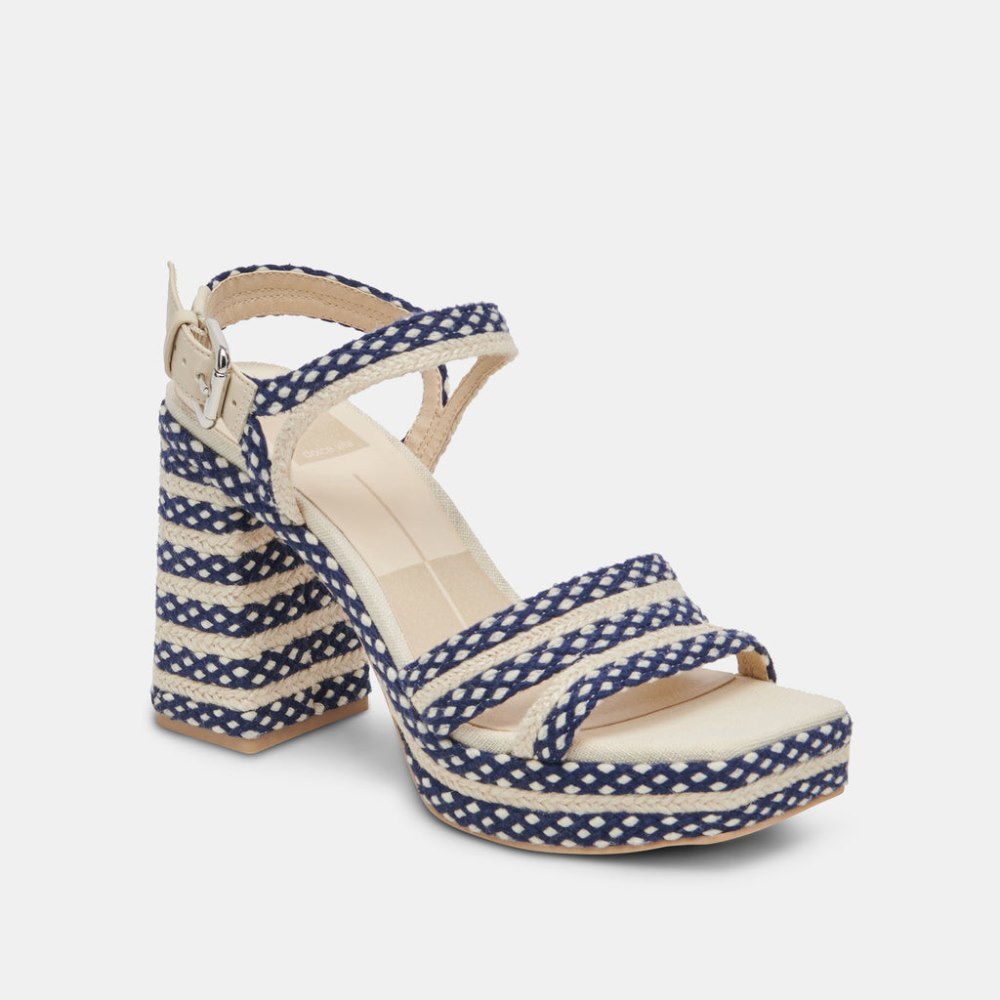 Dolce Vita Arnela Heels Navy Multi Woven