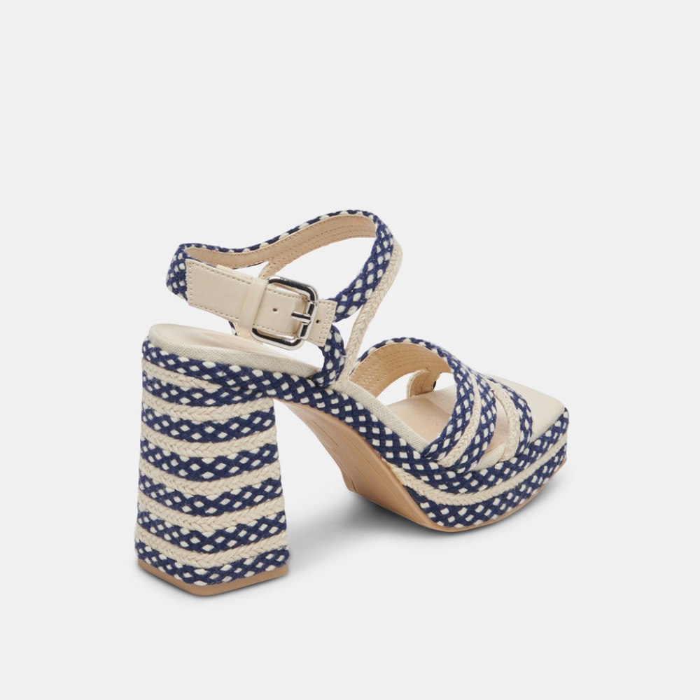 Dolce Vita Arnela Heels Navy Multi Woven