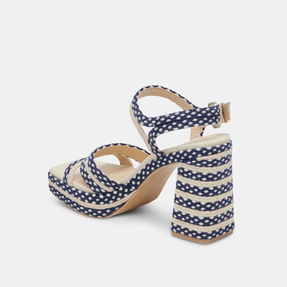 Dolce Vita Arnela Heels Navy Multi Woven