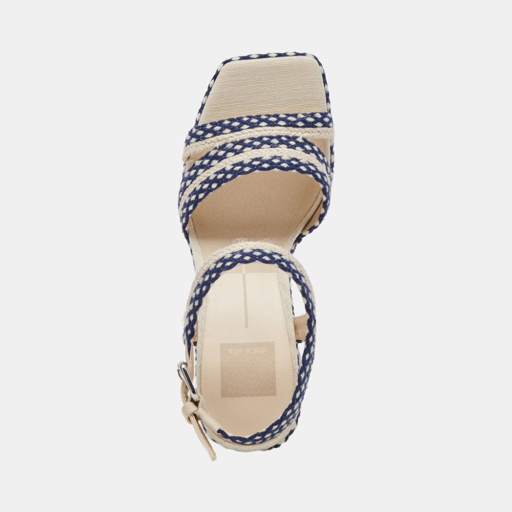 Dolce Vita Arnela Heels Navy Multi Woven