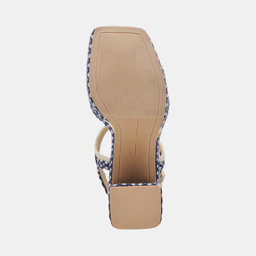 Dolce Vita Arnela Heels Navy Multi Woven