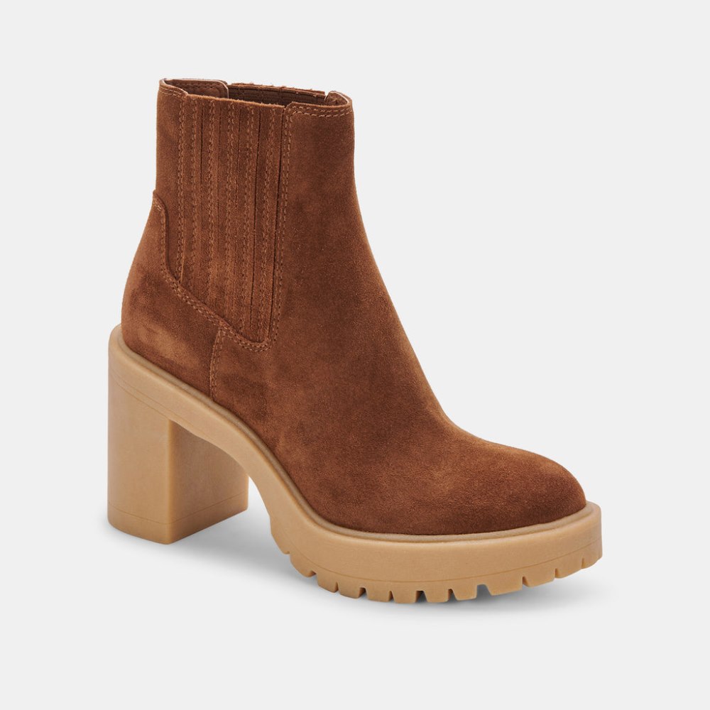 Dolce Vita Caster H2o Booties Camel Suede