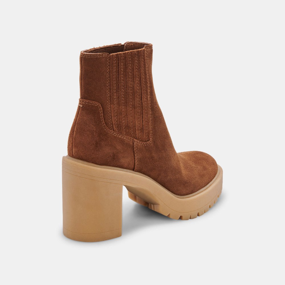 Dolce Vita Caster H2o Booties Camel Suede