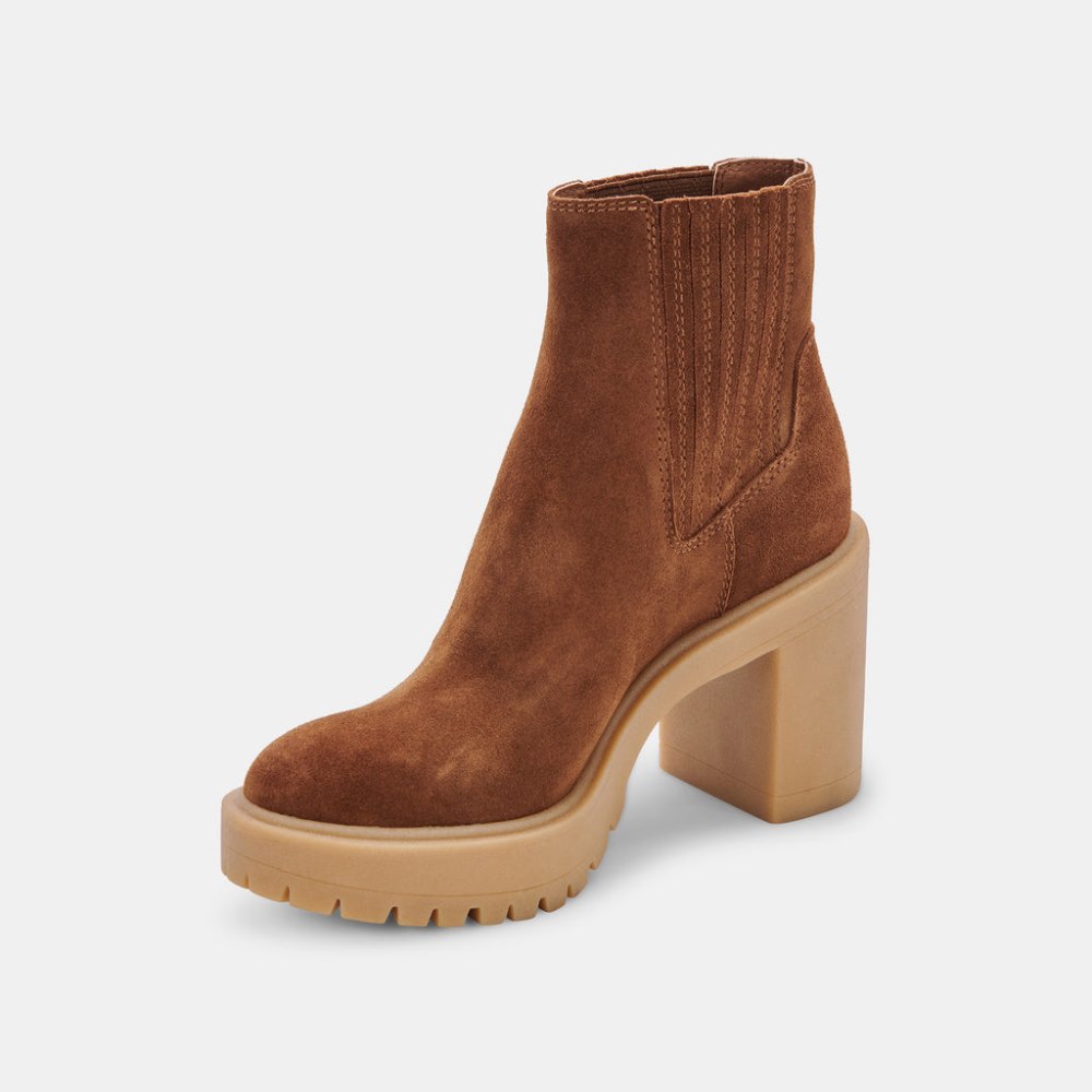 Dolce Vita Caster H2o Booties Camel Suede