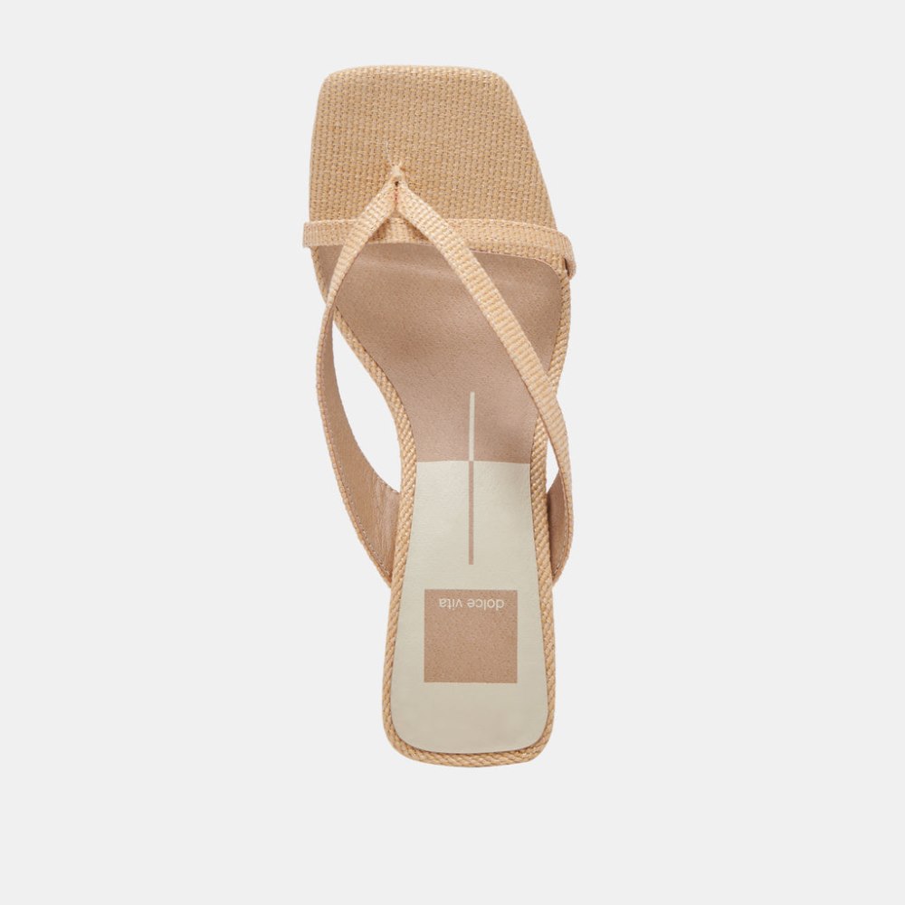 Dolce Vita Brevel Heels Natural Raffia