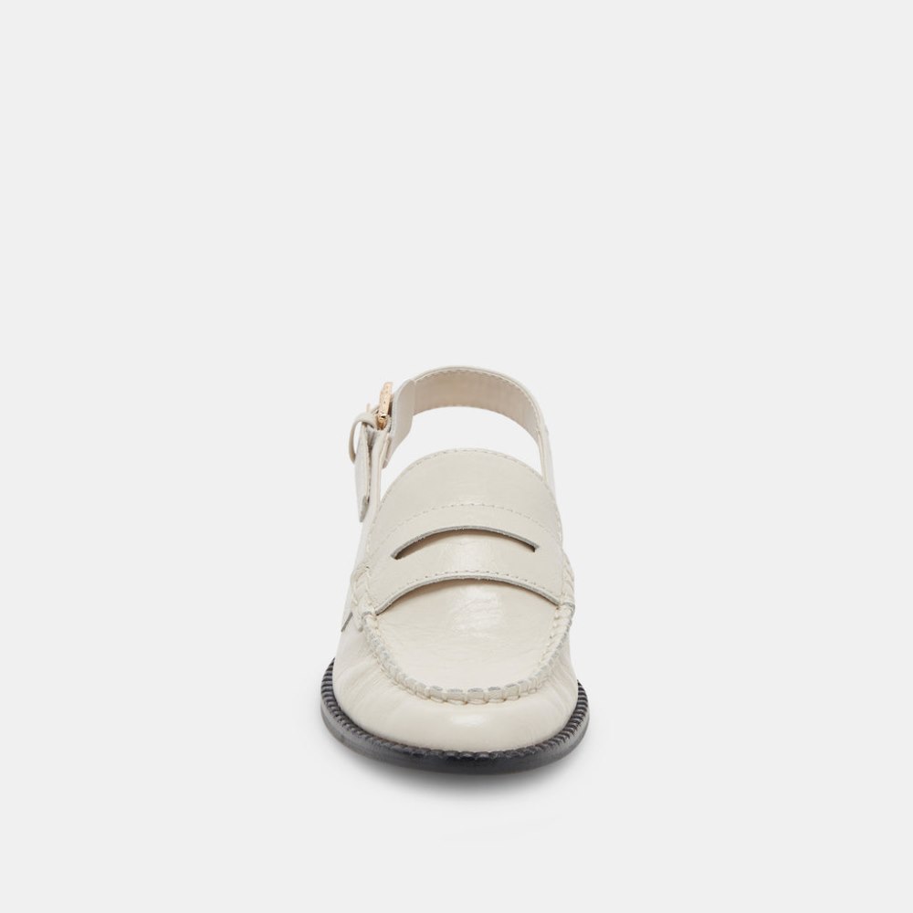 Dolce Vita Hardi Loafers Ivory Crinkle Patent
