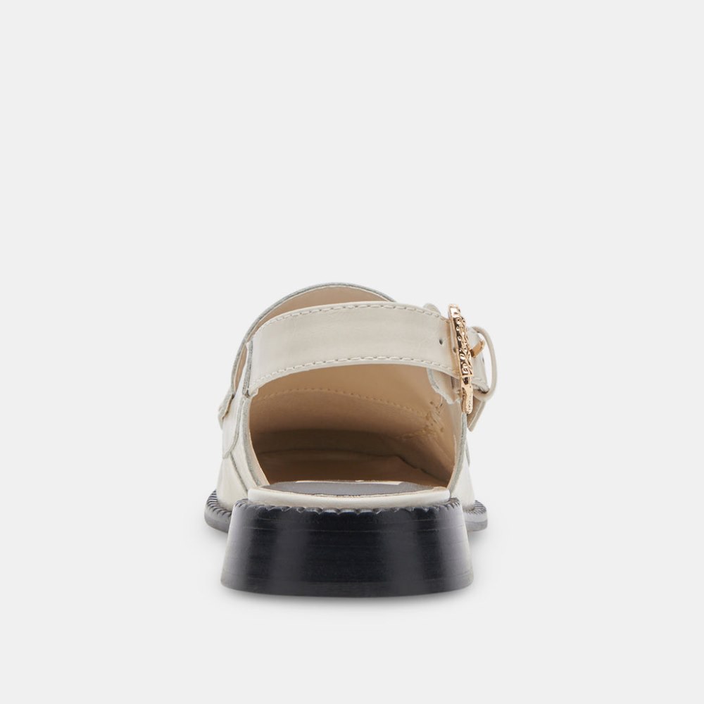 Dolce Vita Hardi Loafers Ivory Crinkle Patent