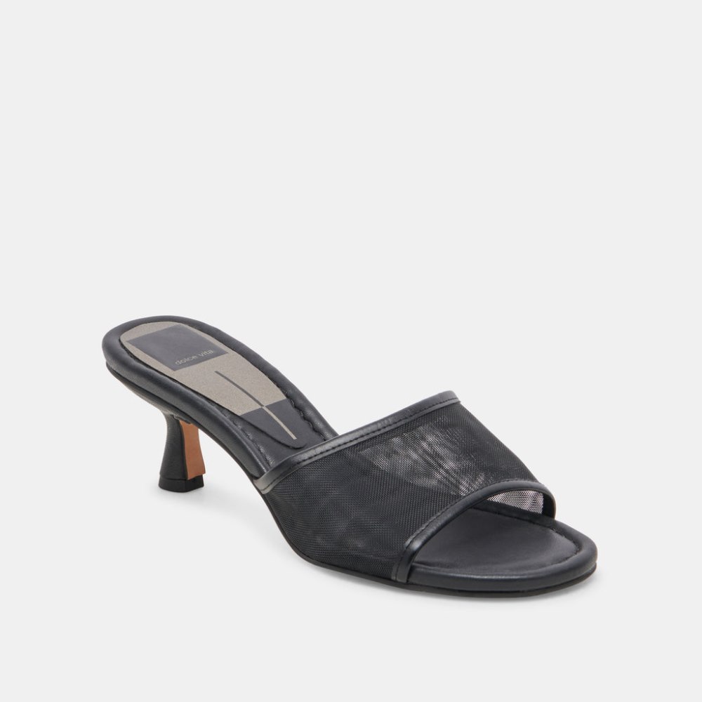 Dolce Vita Meeza Heels Onyx Mesh