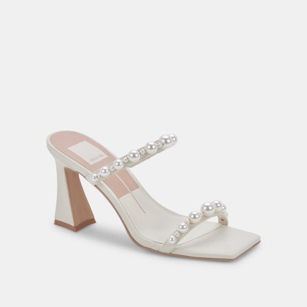 Dolce Vita Naja Pearl Heels Ivory Stella