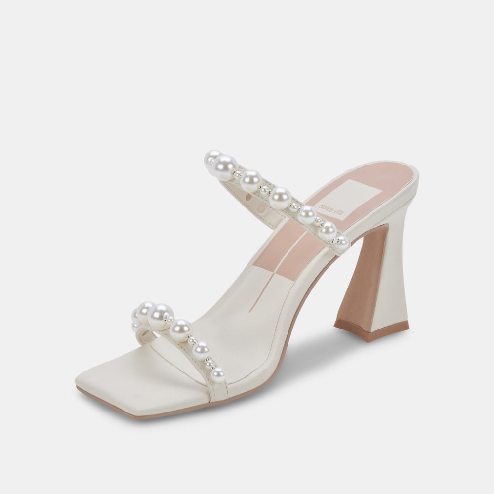 Dolce Vita Naja Pearl Heels Ivory Stella