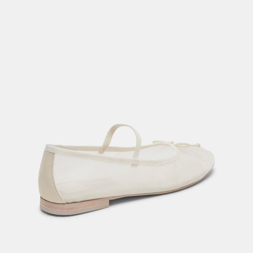 Dolce Vita Cadel Ballet Flats Ivory Mesh