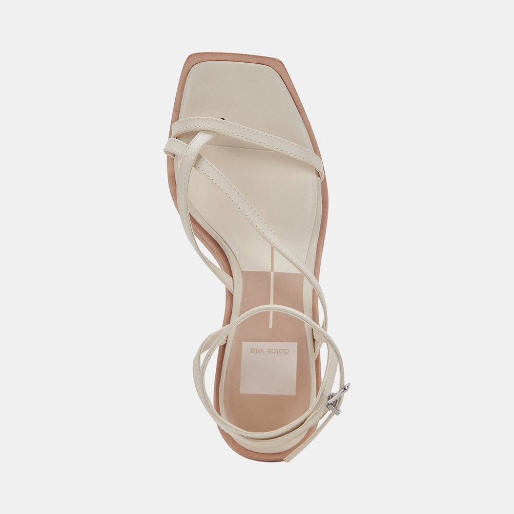 Dolce Vita Gemini Wedges Ivory Leather