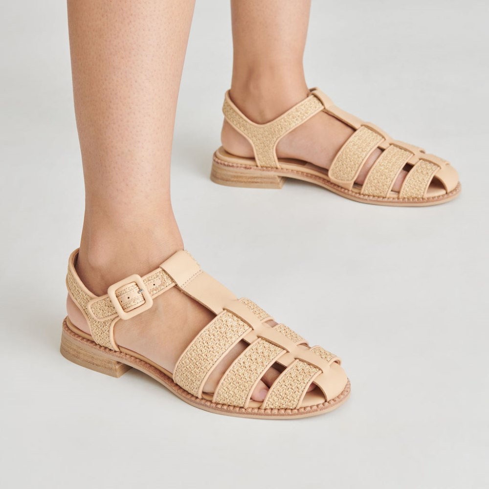 Dolce Vita Holis Sandals Lt Natural Raffia