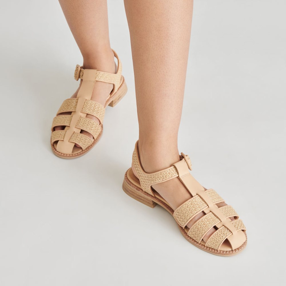 Dolce Vita Holis Sandals Lt Natural Raffia