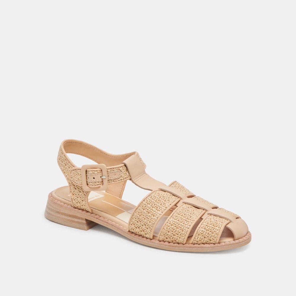 Dolce Vita Holis Sandals Lt Natural Raffia