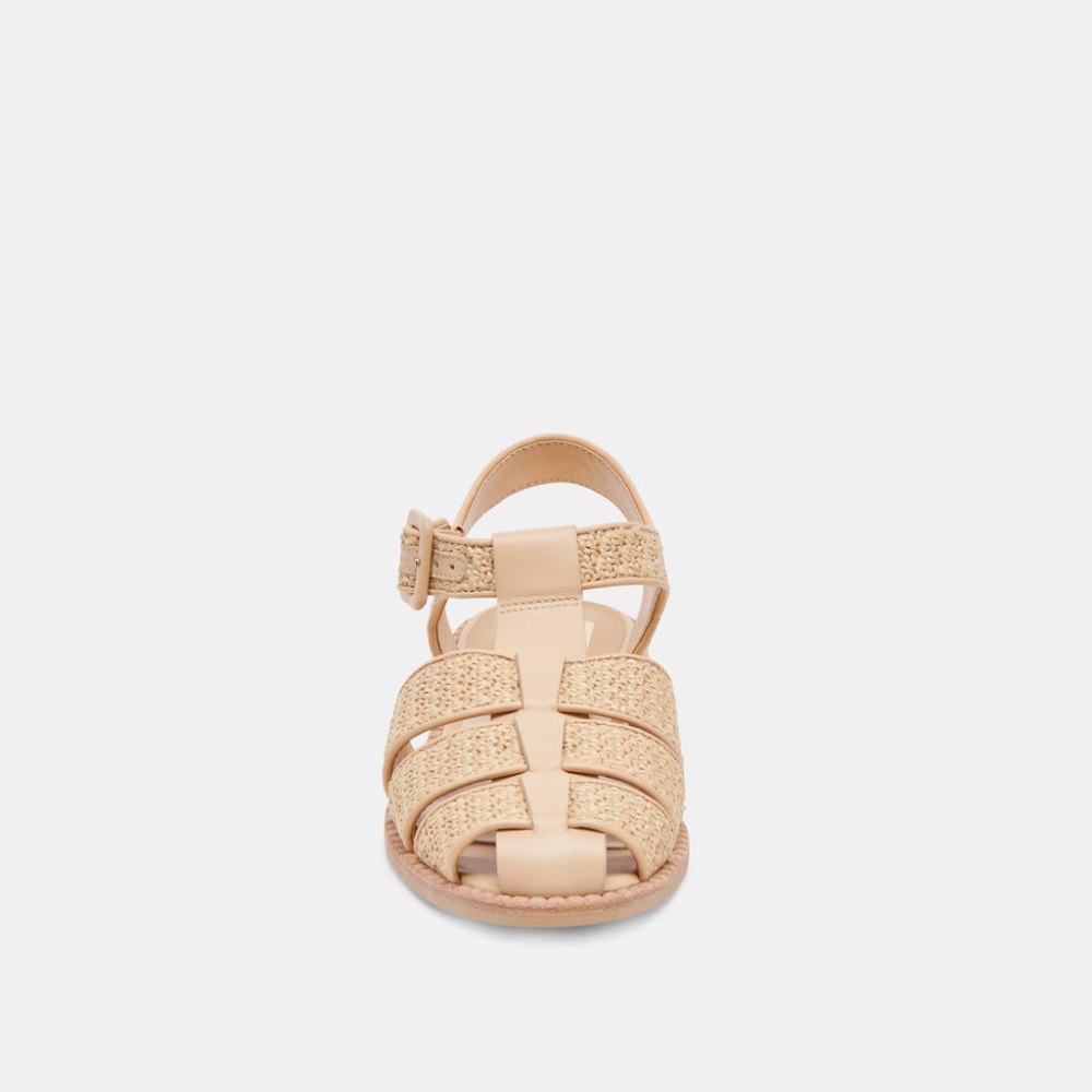 Dolce Vita Holis Sandals Lt Natural Raffia