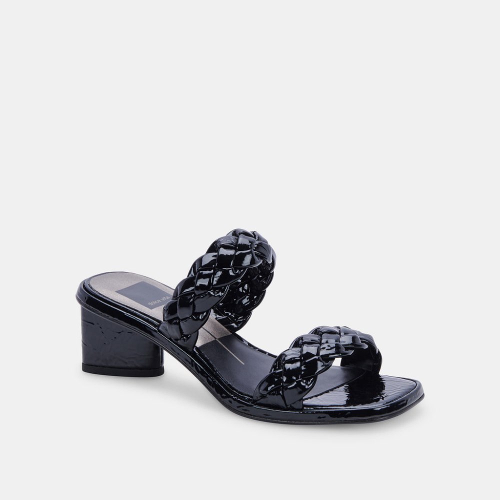 Dolce Vita Ronin Sandals Midnight Patent Stella