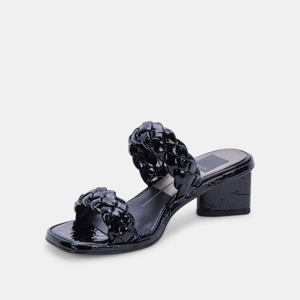 Dolce Vita Ronin Sandals Midnight Patent Stella