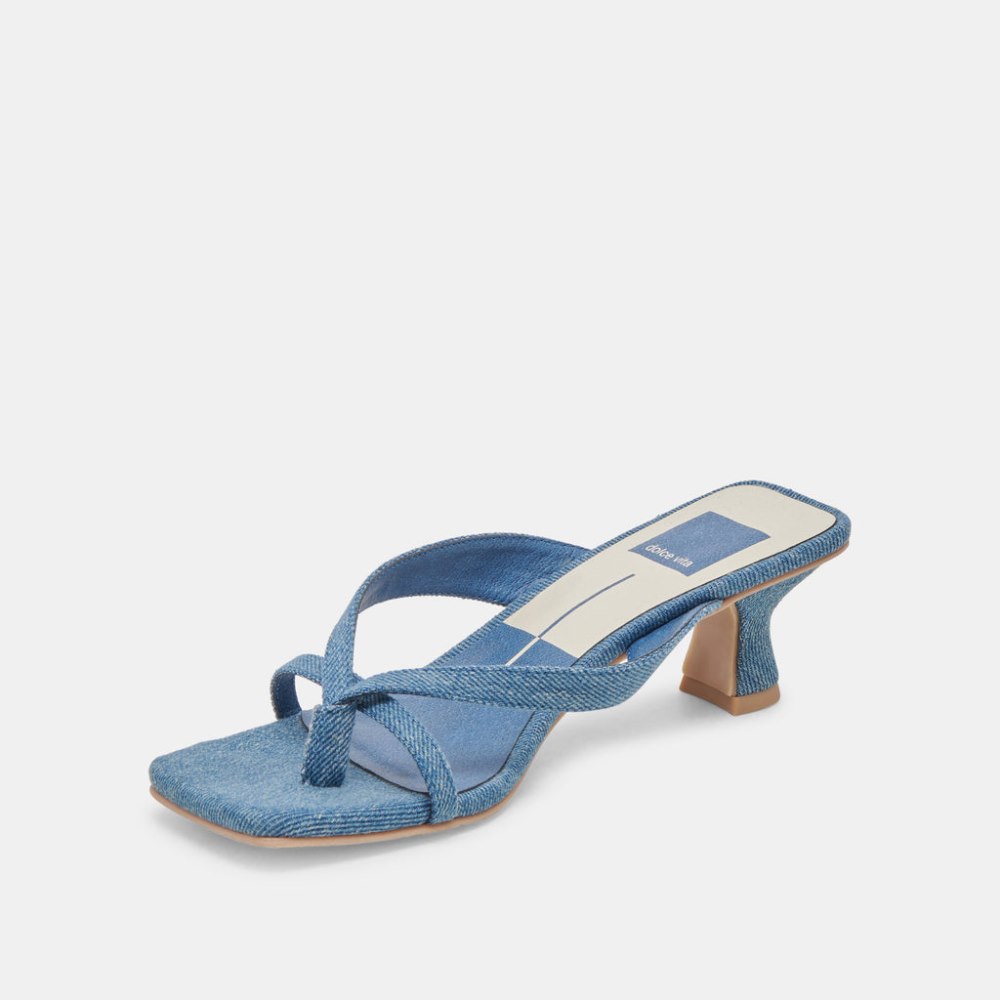 Dolce Vita Brevel Heels Blue Denim
