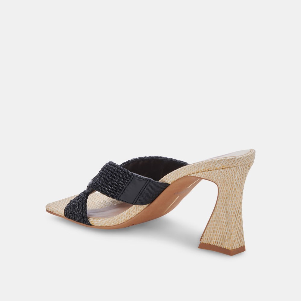 Dolce Vita Nitro Heels Black Raffia