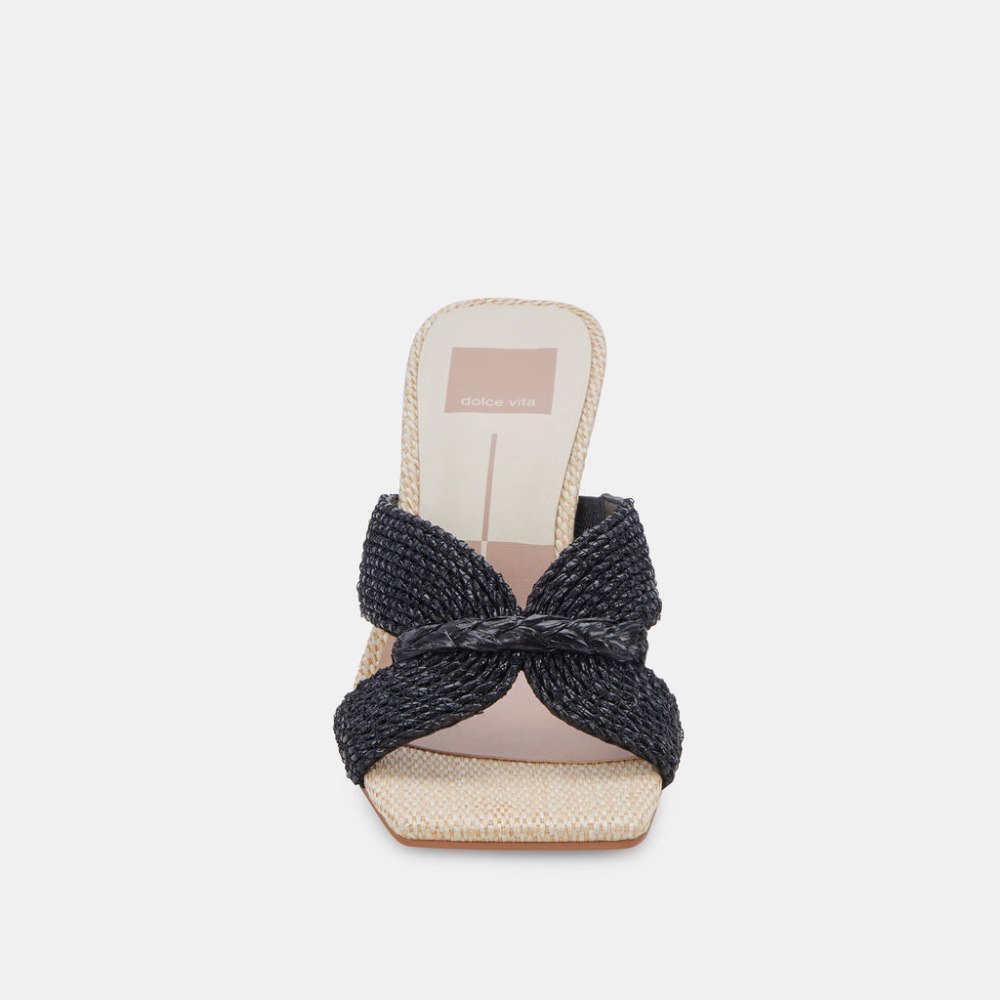 Dolce Vita Nitro Heels Black Raffia