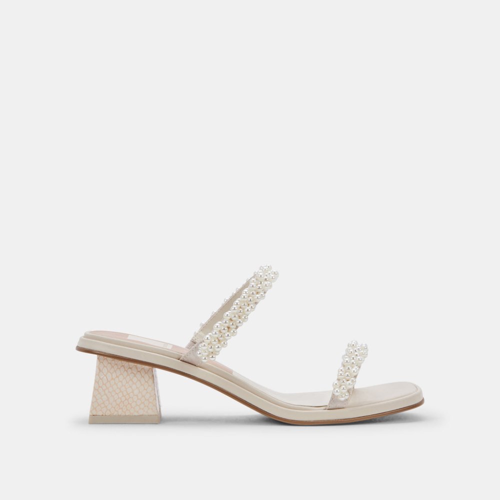 Dolce Vita River Pearl Heels Vanilla Pearls