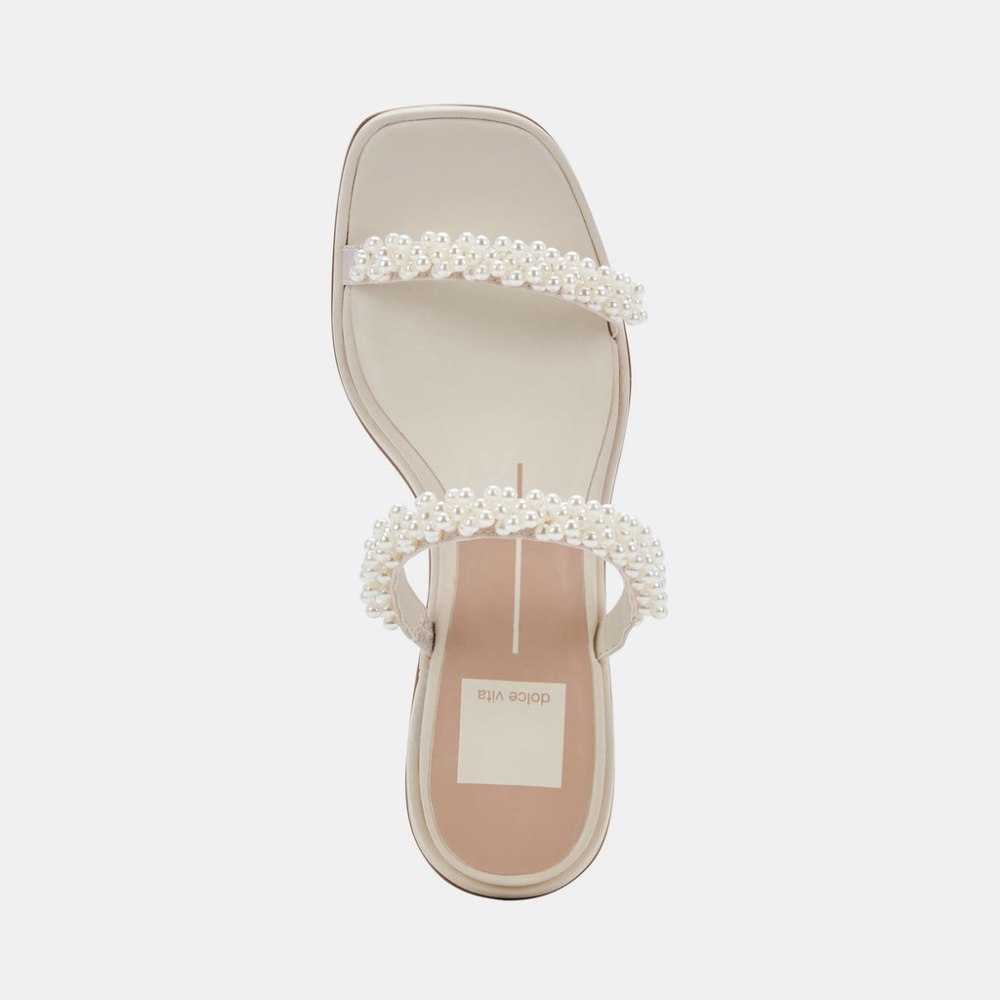 Dolce Vita River Pearl Heels Vanilla Pearls