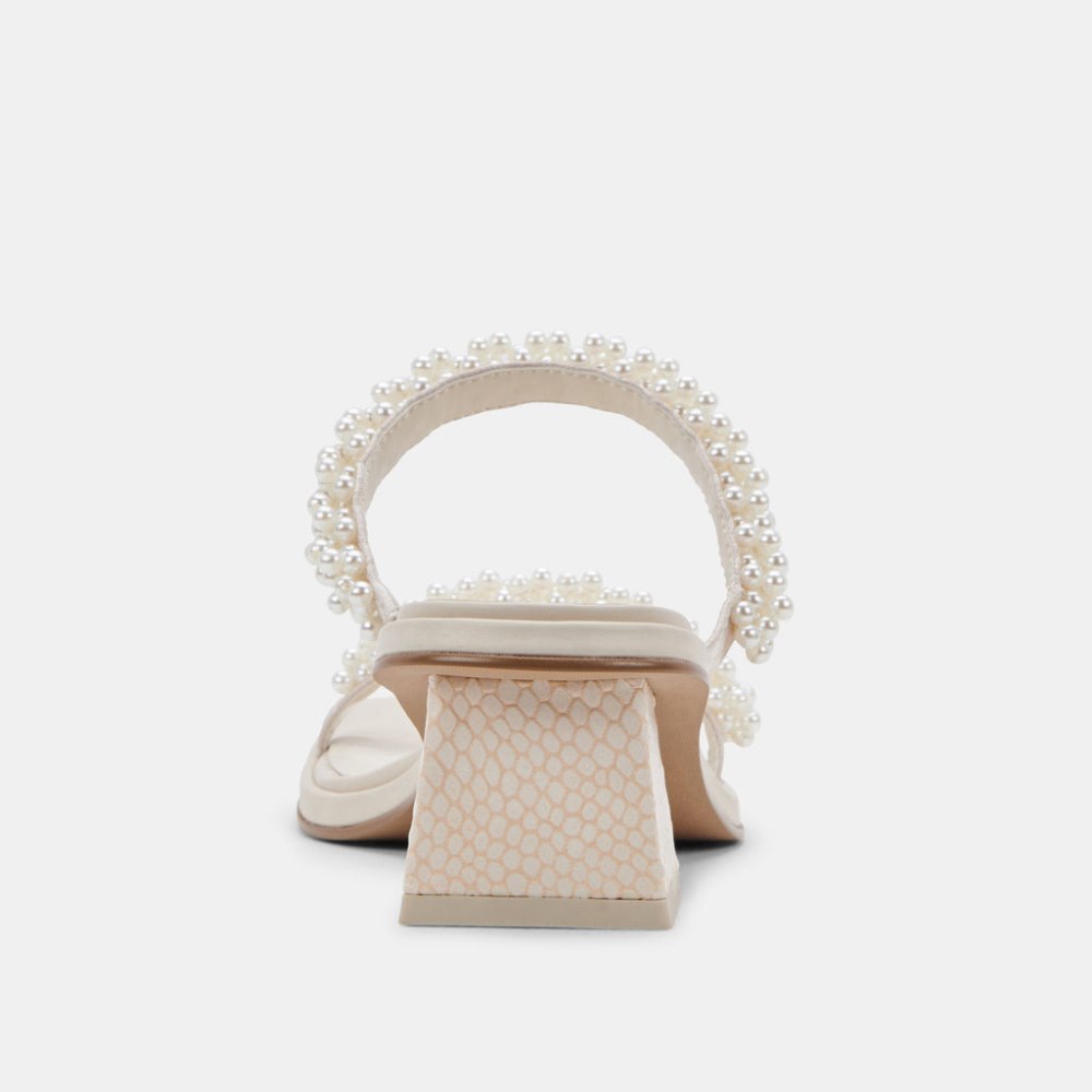 Dolce Vita River Pearl Heels Vanilla Pearls