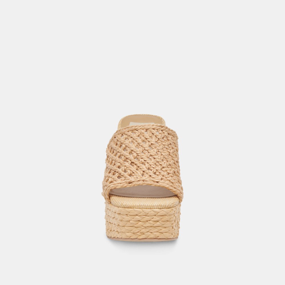 Dolce Vita Lisha Heels Lt Natural Raffia