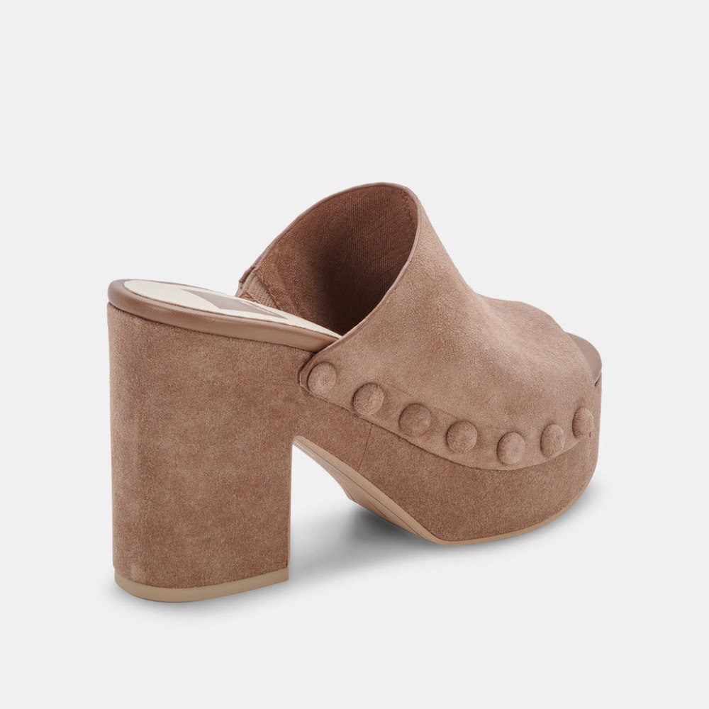 Dolce Vita Emol Heels Mushroom Suede
