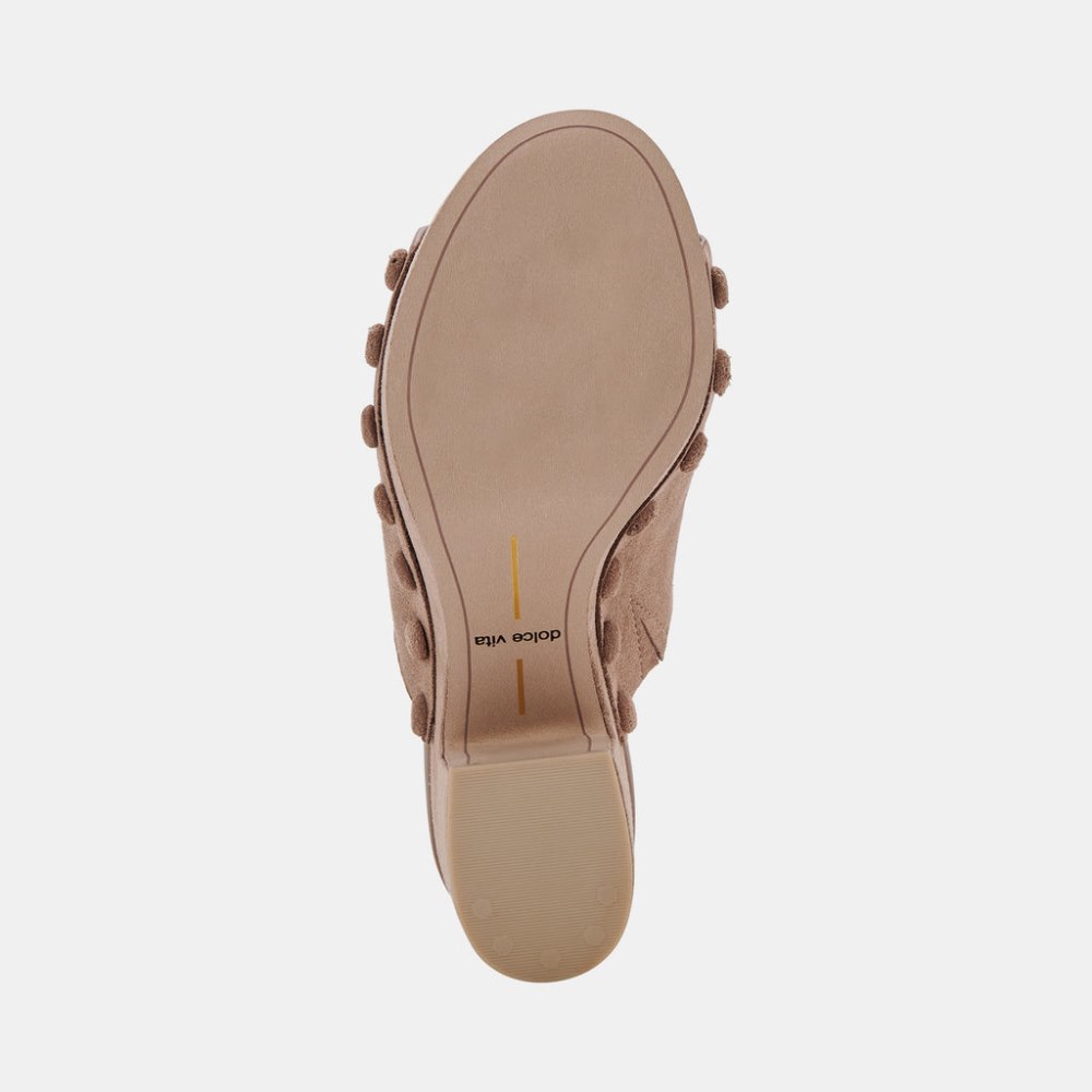 Dolce Vita Emol Heels Mushroom Suede